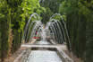 Garden With Fountains In Palma De Mallorca